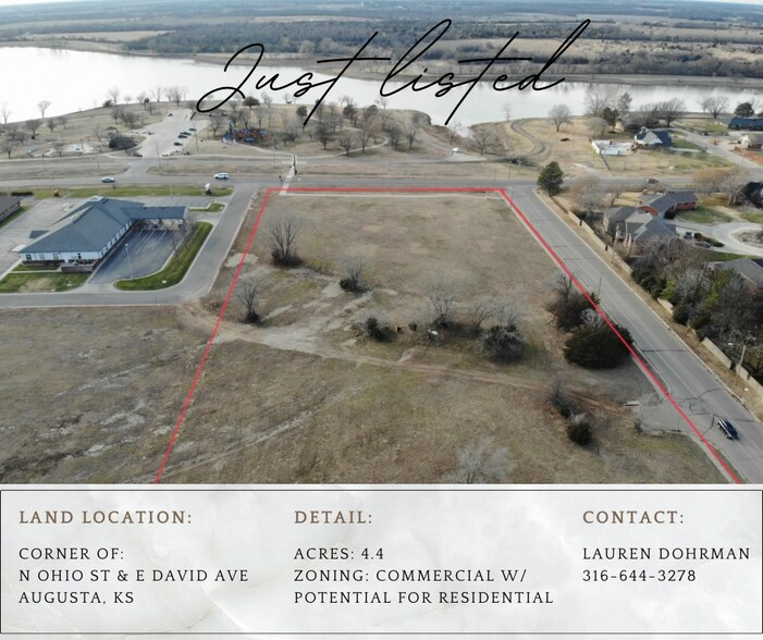 0 OHIO St, Augusta, KS for sale - Aerial - Image 1 of 2
