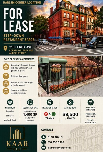 218 Lenox Ave, New York, NY à louer - Photo du bâtiment - Image 3 de 8