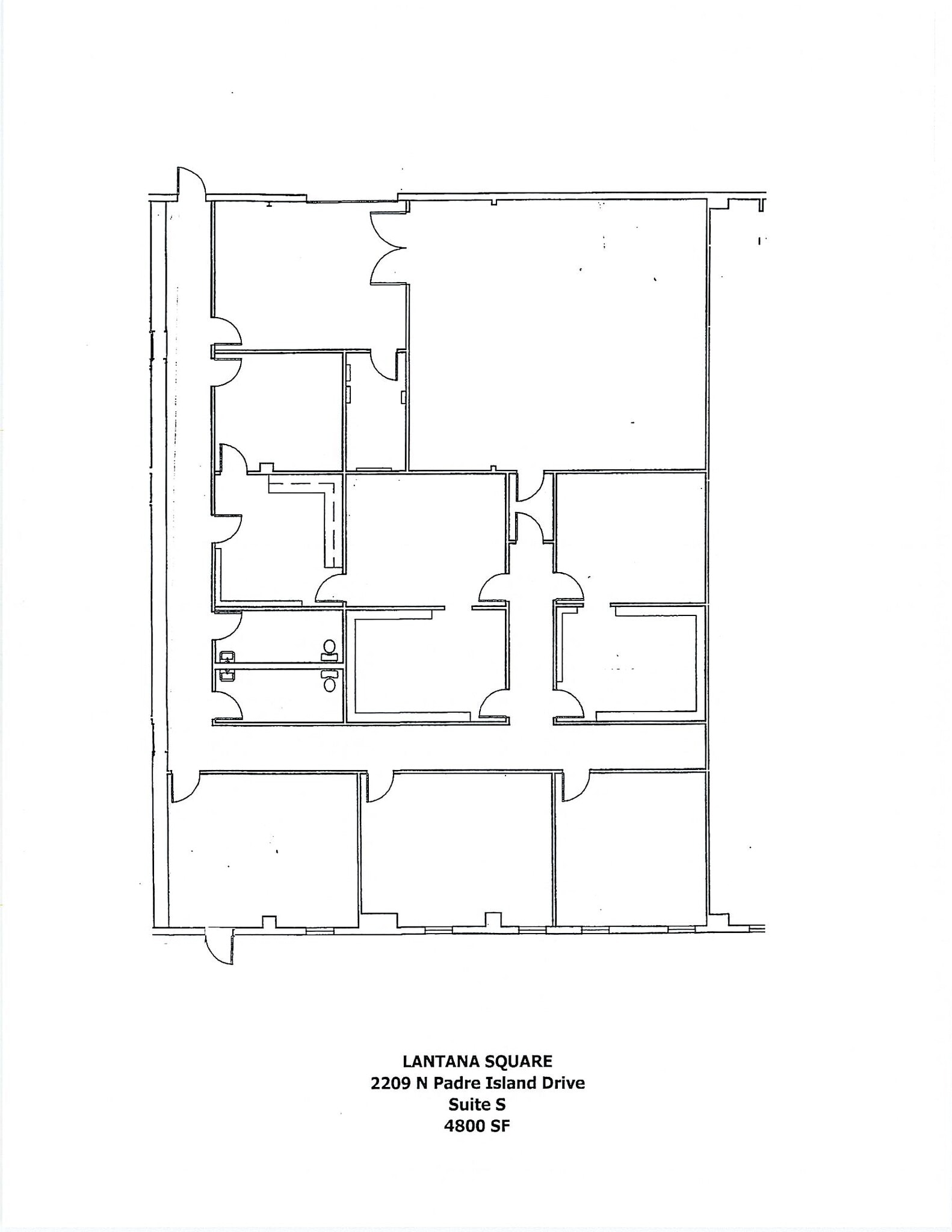 2209 N Padre Island Dr, Corpus Christi, TX for lease Floor Plan- Image 1 of 9