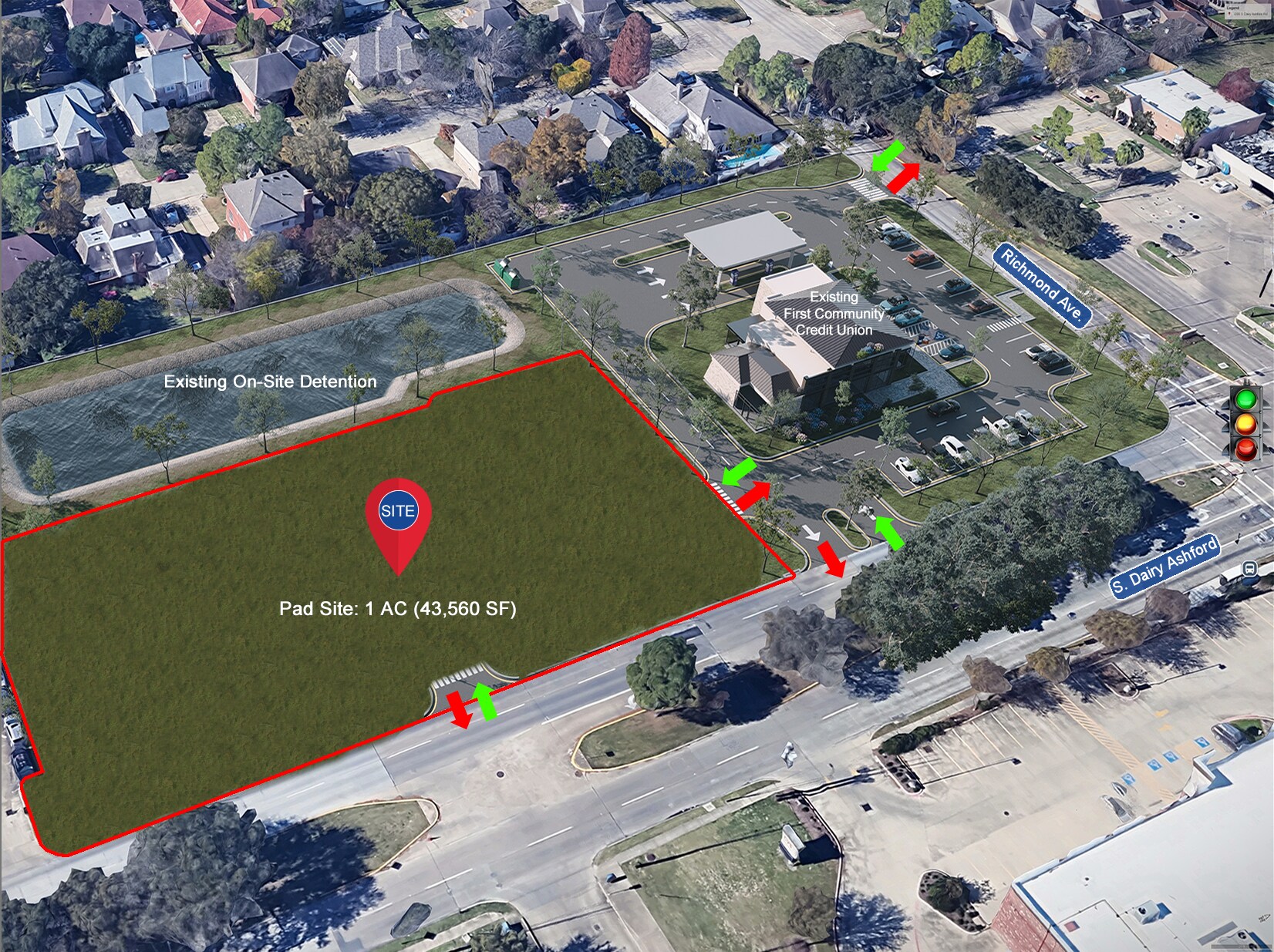 S Dairy Ashford Rd & Richmond Ave, Houston, TX for sale Construction Photo- Image 1 of 12