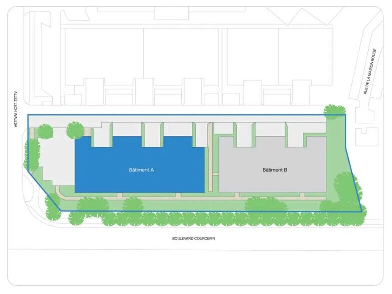 Office in Lognes for lease - Site Plan - Image 2 of 3