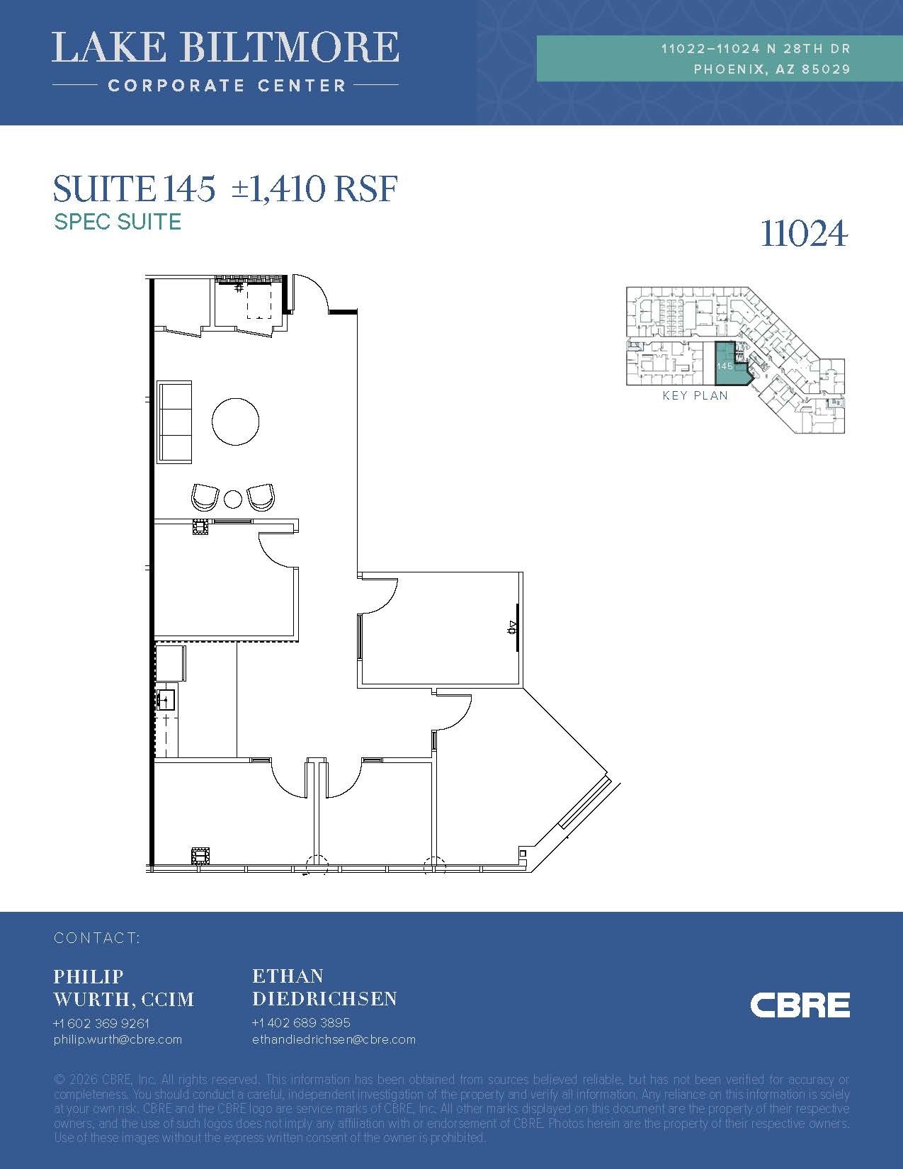 11022-11024 N 28th Dr, Phoenix, AZ à louer Plan d’étage- Image 1 de 1