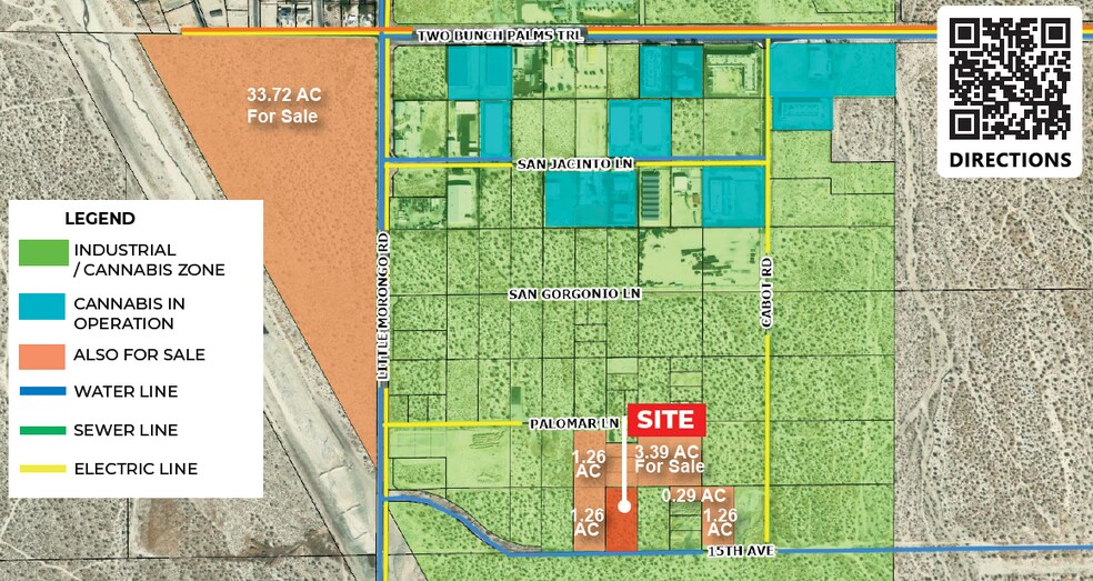 15th Avenue, Desert Hot Springs, CA à vendre - Aérien - Image 2 de 2