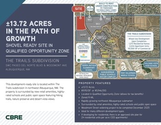 More details for SWC Paseo del Norte & Woodmont 13.7 Ac, Albuquerque, NM - Land for Sale