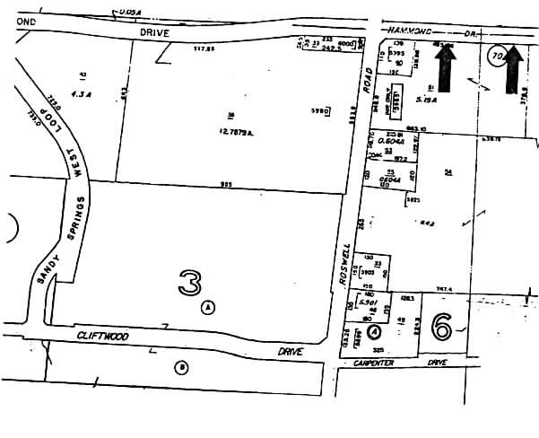 5975 Roswell Rd NE, Sandy Springs, GA à louer - Plan cadastral - Image 2 de 6