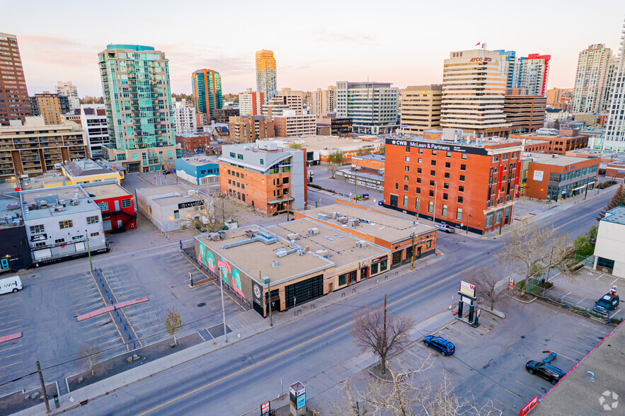 731-739 10 Ave SW, Calgary, AB for lease - Aerial - Image 3 of 6