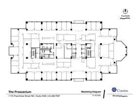 1170 Peachtree St, Atlanta, GA for lease Site Plan- Image 1 of 2
