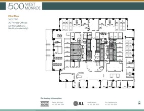 500 West Monroe St, Chicago, IL à louer Plan d  tage- Image 1 de 1