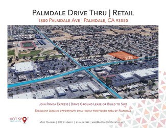 Plus de détails pour 1800 E Palmdale Blvd, Palmdale, CA - Terrain à louer