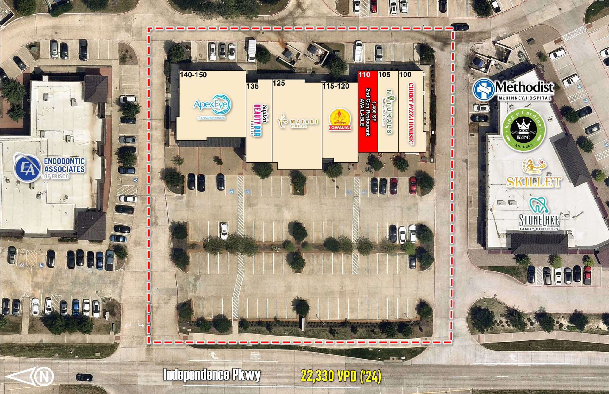5266 Independence Pky, Frisco, TX for lease Site Plan- Image 1 of 1