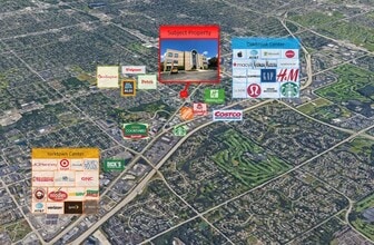 1S443 Summit Ave, Oakbrook Terrace, IL - Aerial  map view