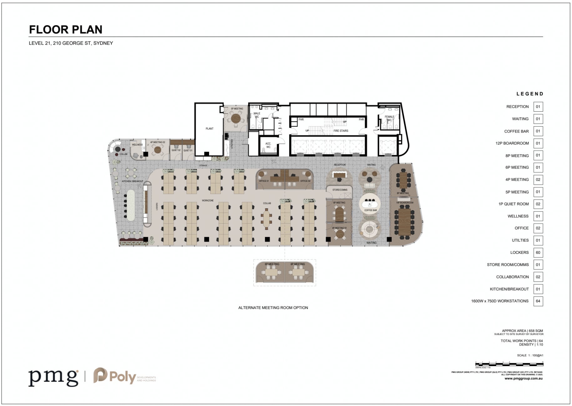 210 George St, Sydney à louer Plan d’étage- Image 1 de 4