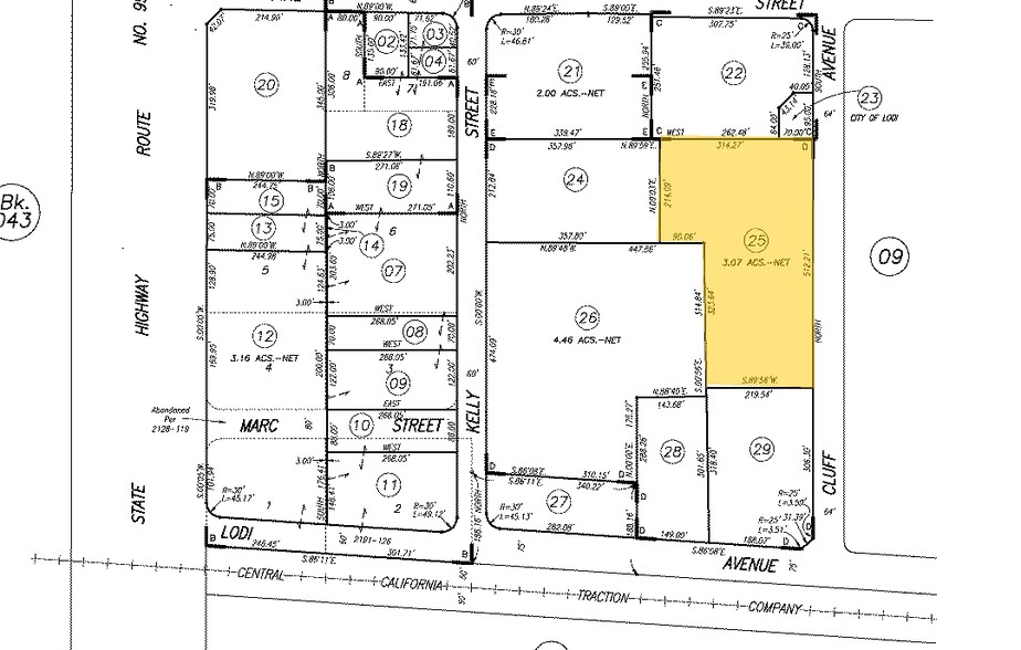 77 S Cluff Ave, Lodi, CA for sale - Plat Map - Image 3 of 3