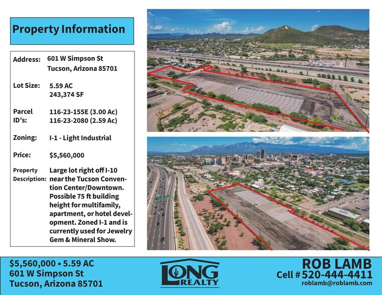 601 W Simpson St, Tucson, AZ à vendre - Photo du bâtiment - Image 2 de 5