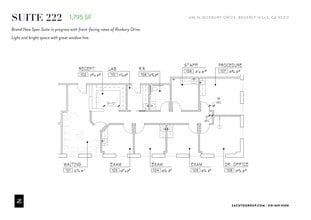 436 N Roxbury Dr, Beverly Hills, CA à louer Plan de site- Image 1 de 5