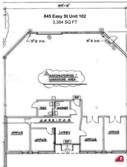 845 E Easy St, Simi Valley, CA for lease - Floor Plan - Image 3 of 15