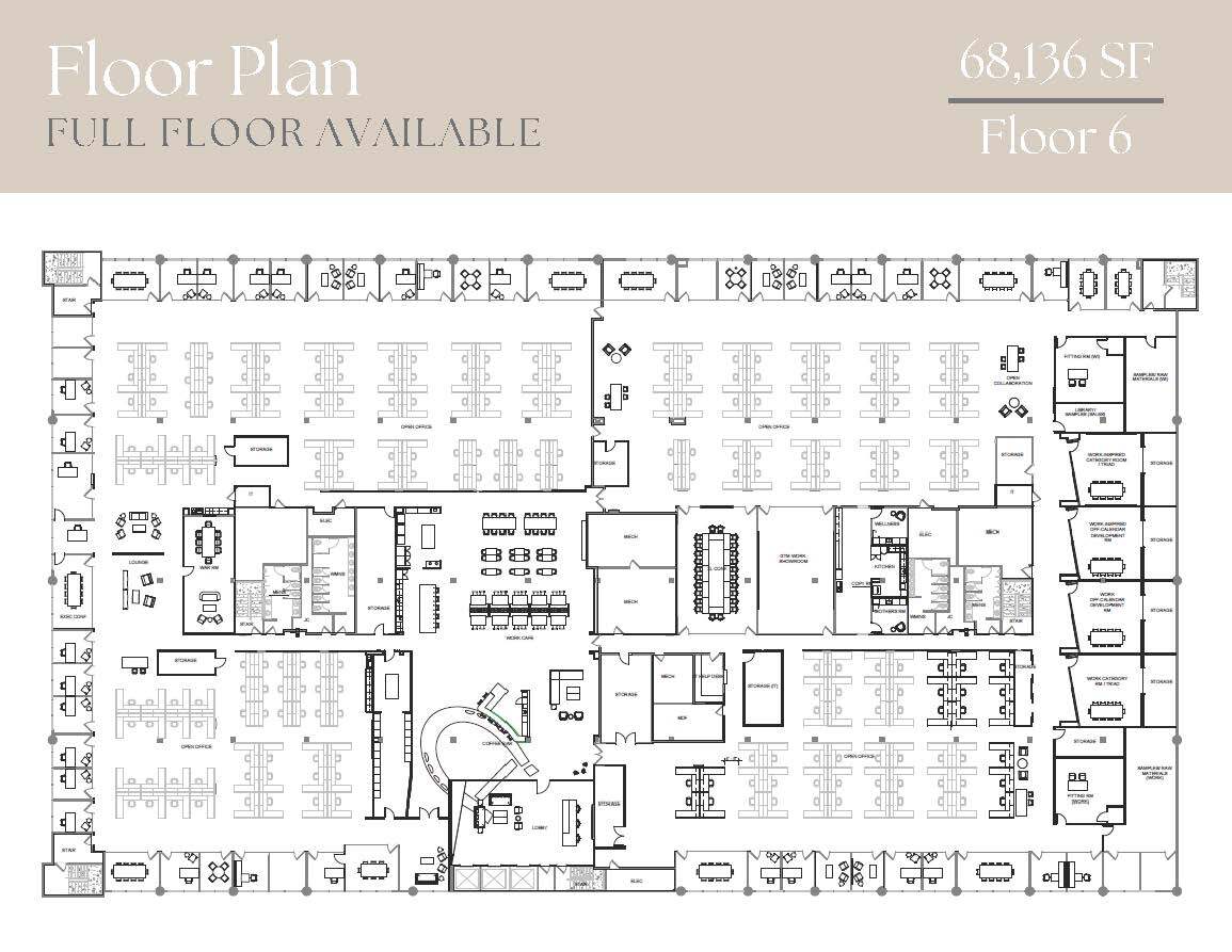 500 Taylor St, Fort Worth, TX for lease Floor Plan- Image 1 of 7