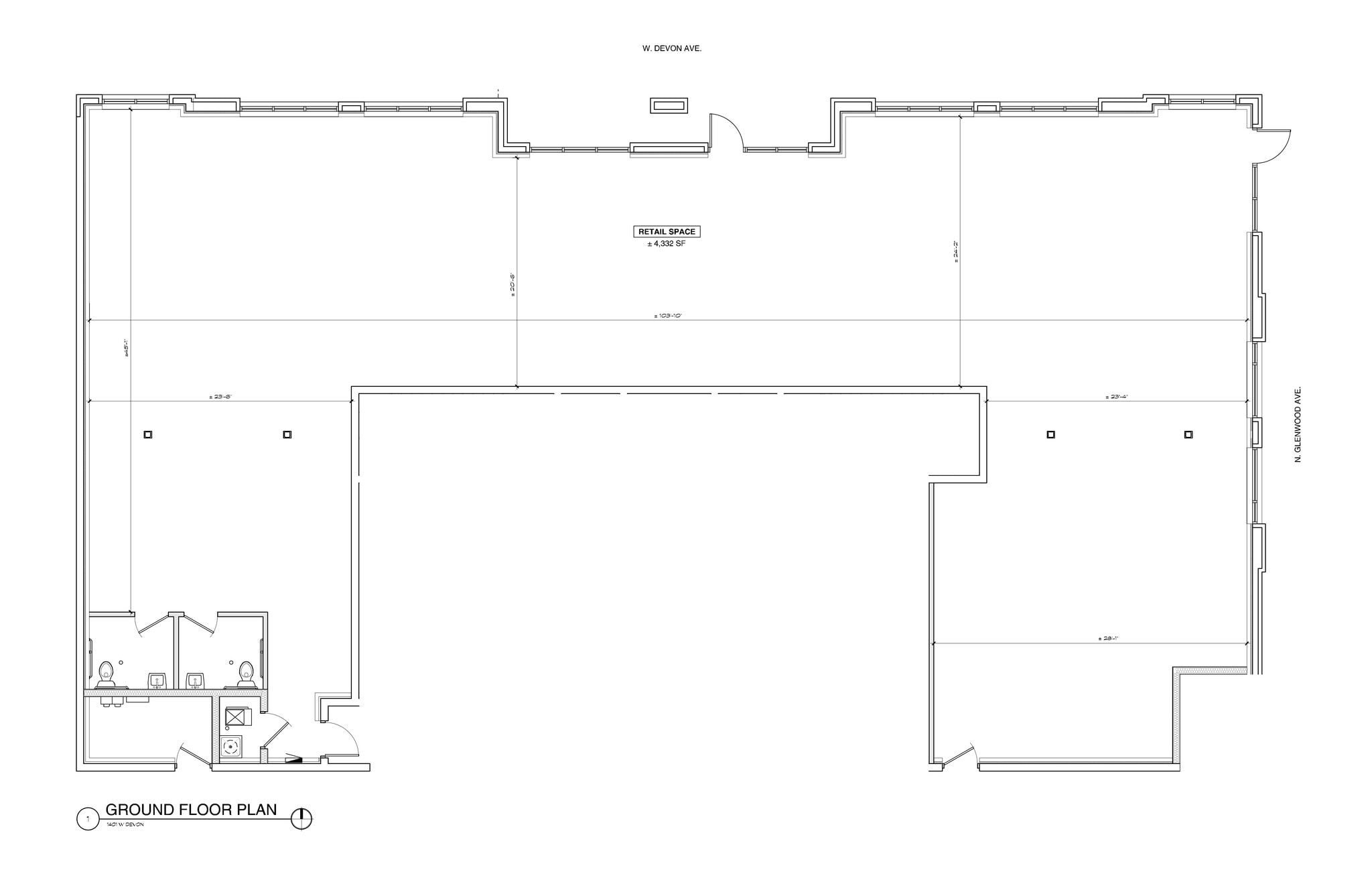 1401 W Devon Ave, Chicago, IL à louer Plan de site- Image 1 de 1