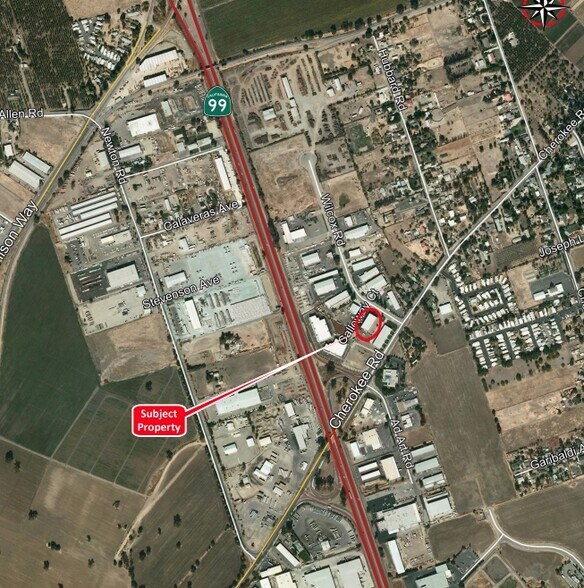 3675 Wilcox Rd, Stockton, CA for lease - Aerial - Image 2 of 2