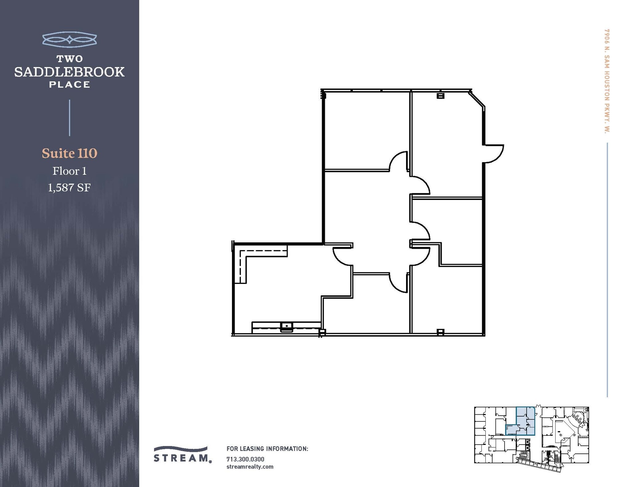 7906 N Sam Houston Pky W, Houston, TX for lease Floor Plan- Image 1 of 1