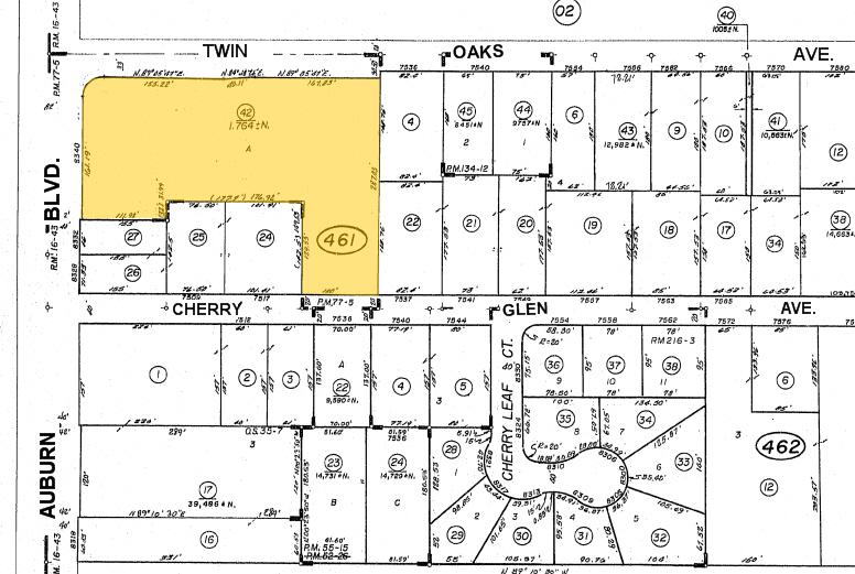 8350 Auburn Blvd, Citrus Heights, CA for sale - Plat Map - Image 2 of 12