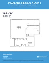 10905 Memorial Hermann Dr, Pearland, TX à louer Plan d’étage- Image 1 de 1