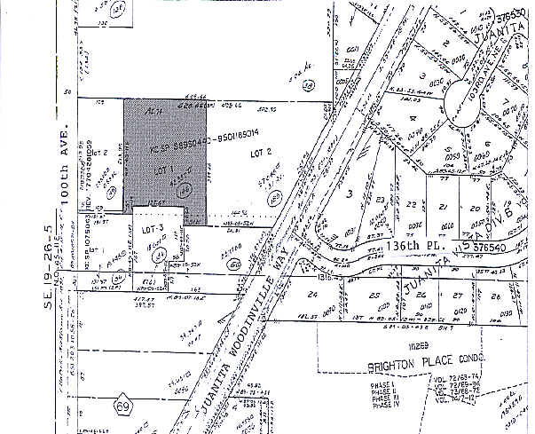 10015 NE 137th St, Kirkland, WA à louer - Plan cadastral - Image 2 de 2