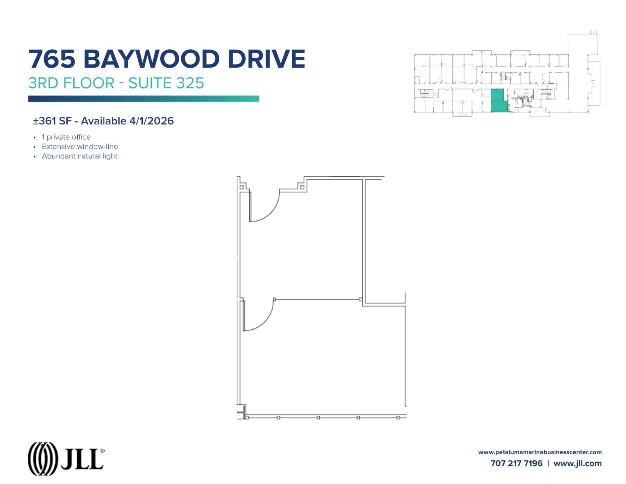 755-775 Baywood Dr, Petaluma, CA à louer Plan d’étage- Image 1 de 1