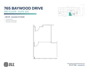 755-775 Baywood Dr, Petaluma, CA à louer Plan d’étage- Image 1 de 1