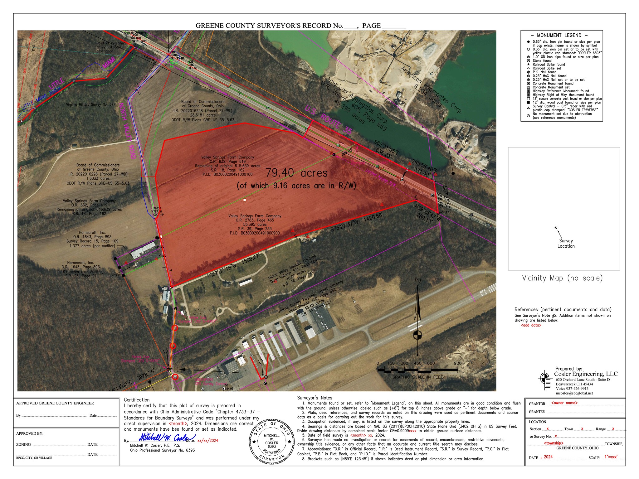 79.4 acres N. Valley Road Rd, Xenia, OH à vendre A rien- Image 1 de 6