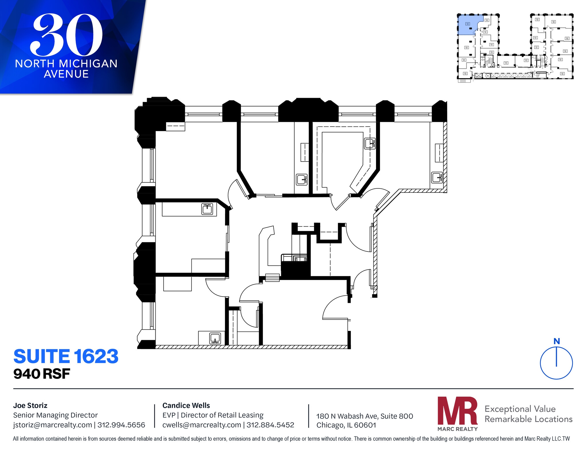 30 N Michigan Ave, Chicago, IL for lease Floor Plan- Image 1 of 6