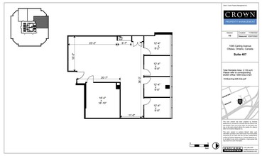 1545 Carling Ave, Ottawa, ON à louer Plan d  tage- Image 1 de 1