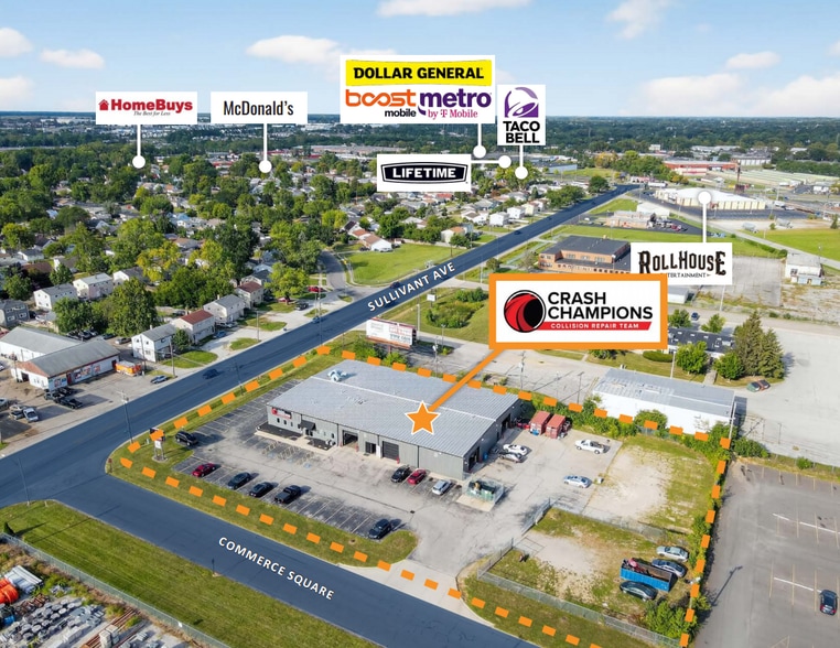 4000 Sullivant Ave, Columbus, OH for sale - Aerial - Image 3 of 7