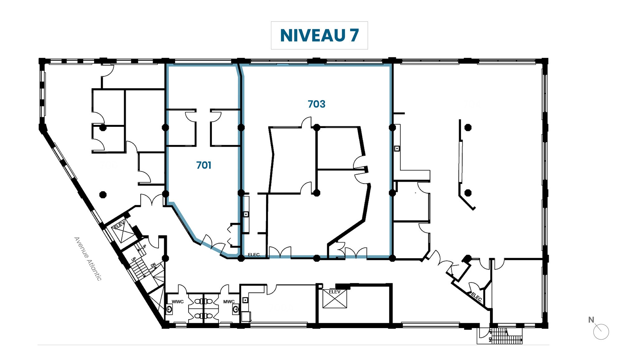 400 Av Atlantic, Montréal, QC à louer Plan d’étage- Image 1 de 1
