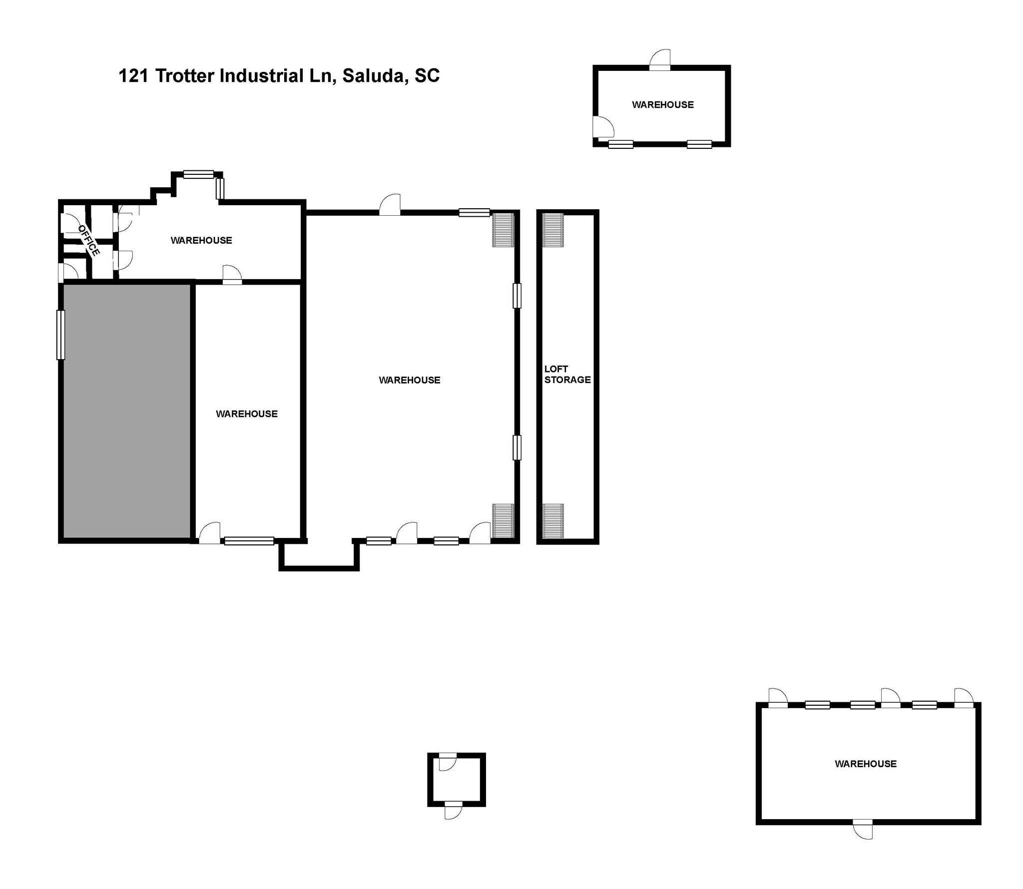 121 Trotter Industrial Ln, Saluda, SC for lease Floor Plan- Image 1 of 1