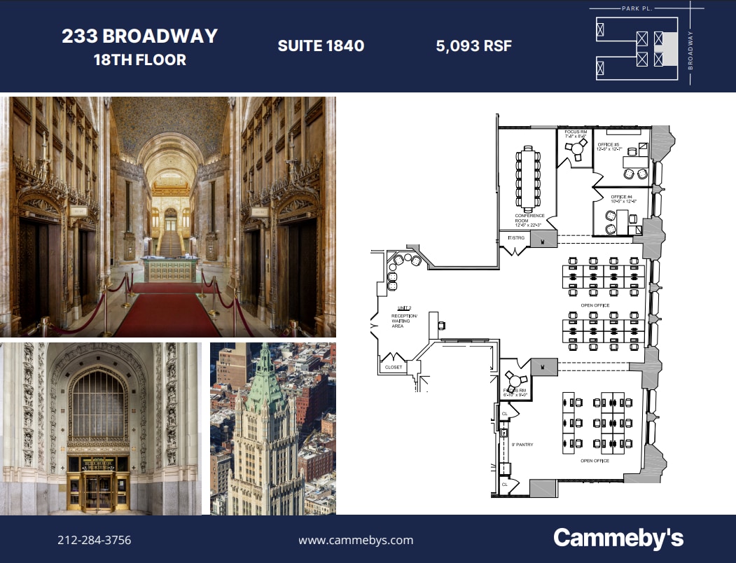 233 Broadway, New York, NY à louer Plan d’étage- Image 1 de 1