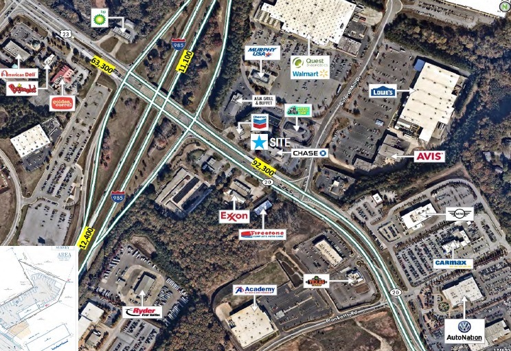 3829 Ga-20, Buford, GA for lease - Aerial - Image 2 of 2