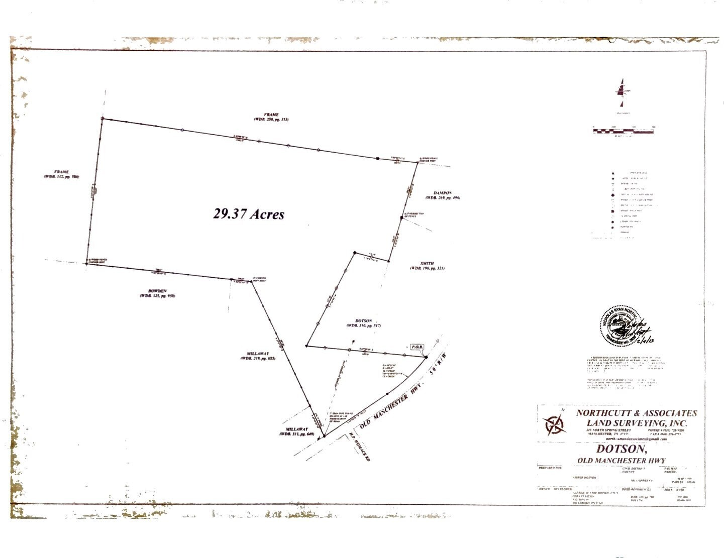 4547 Old Manchester Hwy, Tullahoma, TN à vendre Plan cadastral- Image 1 de 2