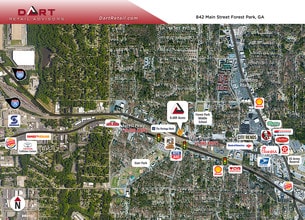 842 Main St, Forest Park, GA - Aerial map view - Image1