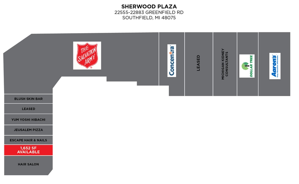 26015-26235 Greenfield Rd, Southfield, MI à louer - Plan de site - Image 2 de 8