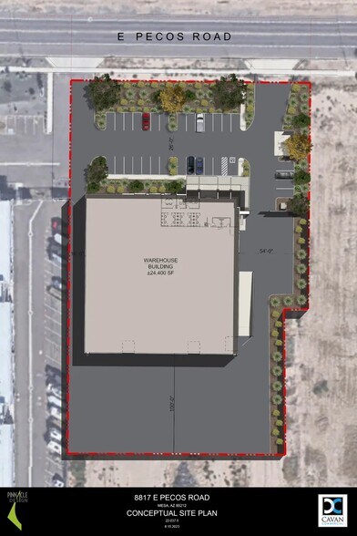 8817 E Pecos Rd, Mesa, AZ à louer - Plan de site - Image 1 de 7