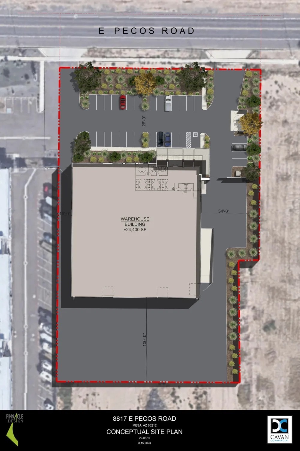 8817 E Pecos Rd, Mesa, AZ for lease Site Plan- Image 1 of 2
