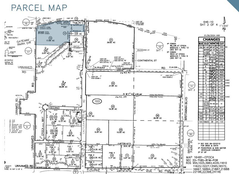 1938 Cactus Rd, San Diego, CA à vendre - Plan cadastral - Image 2 de 2