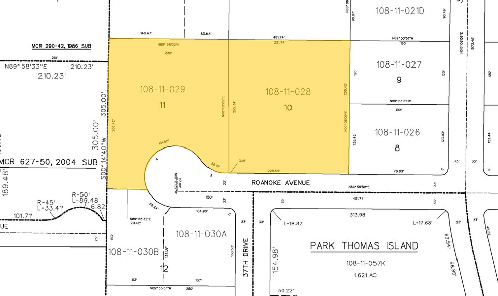 3726 W Roanoke Ave, Phoenix, AZ à louer - Plan cadastral - Image 3 de 5