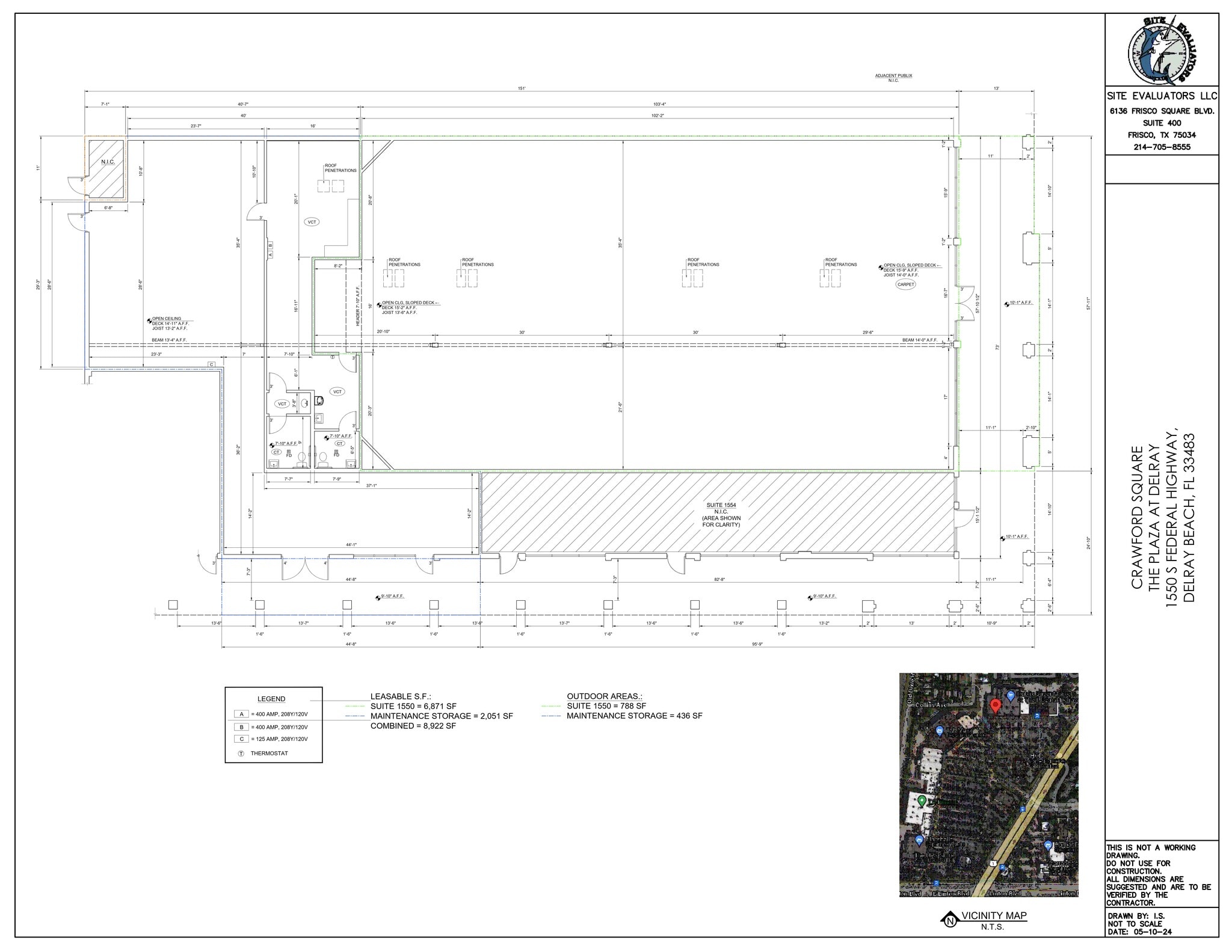 1490-1732 S Federal Hwy, Delray Beach, FL à louer Plan de site- Image 1 de 1