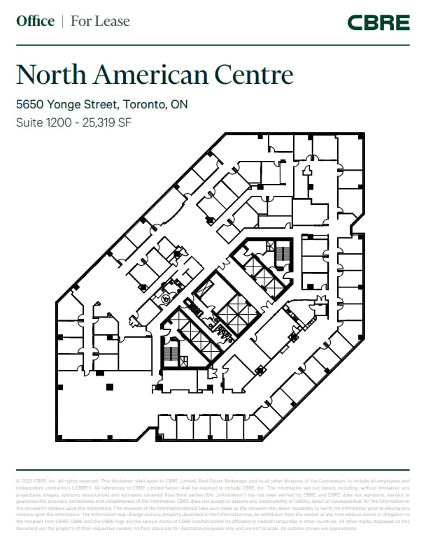 5650 Yonge St, Toronto, ON for lease Floor Plan- Image 1 of 1