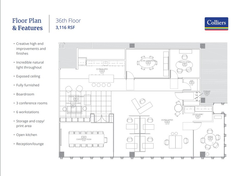 4 Embarcadero Ctr, San Francisco, CA for lease - Floor Plan - Image 2 of 2