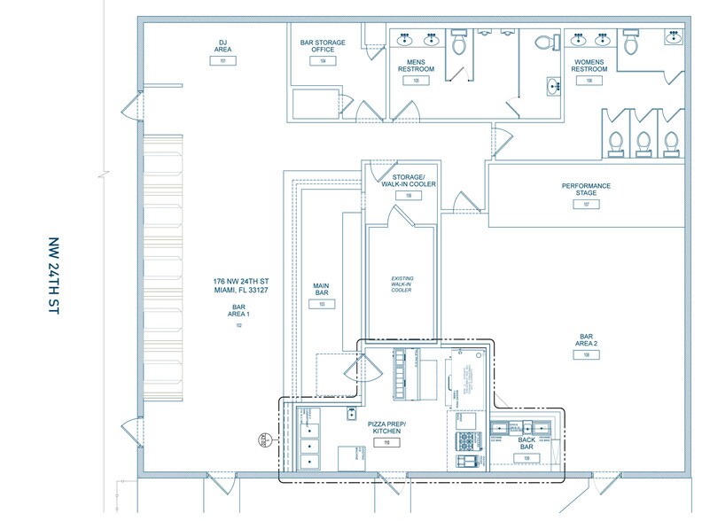 176 NW 24th St, Miami, FL à louer - Plan d’étage - Image 3 de 6