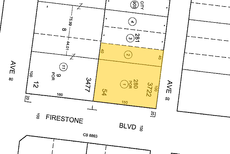 3529-3535 Firestone Blvd, South Gate, CA à louer - Plan cadastral - Image 3 de 27