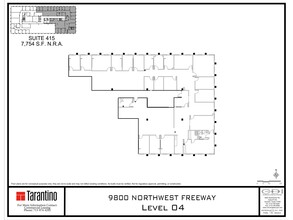 9800 Northwest Fwy, Houston, TX à louer Plan de site- Image 1 de 1